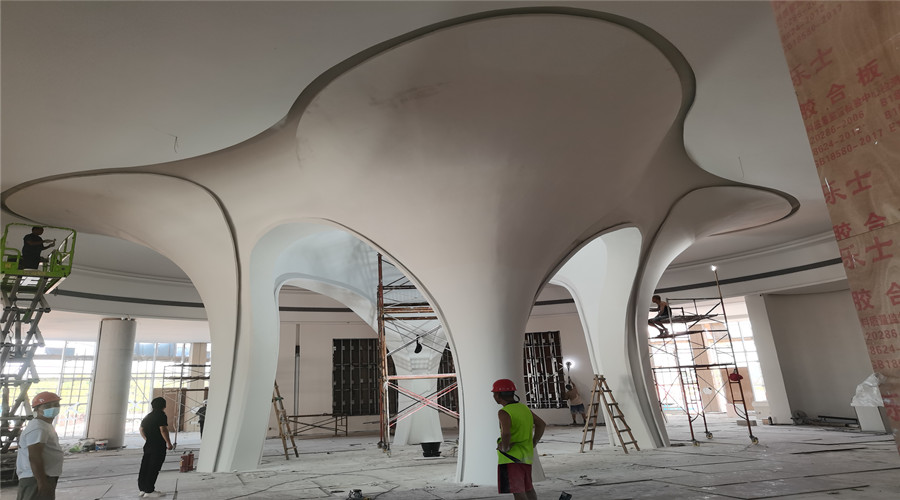 GRG材料安裝現場