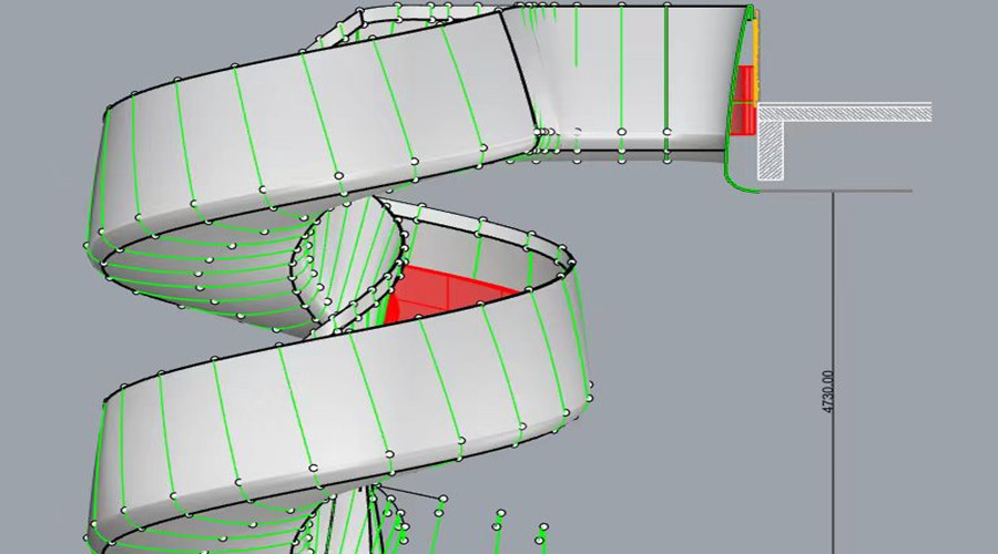 深圳卓越GRG旋轉樓梯定制項目 深圳卓越GRG旋轉樓梯定制項目