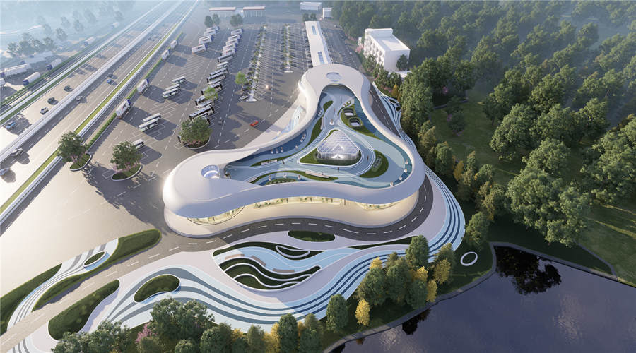 深圳沙田服務(wù)區(qū)GRC構(gòu)件項目