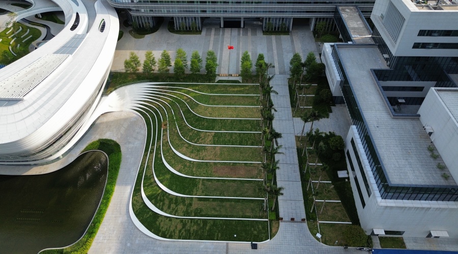 東莞大灣區大學GRC構件收口工程案例 東莞大灣區大學GRC構件收口工程案例