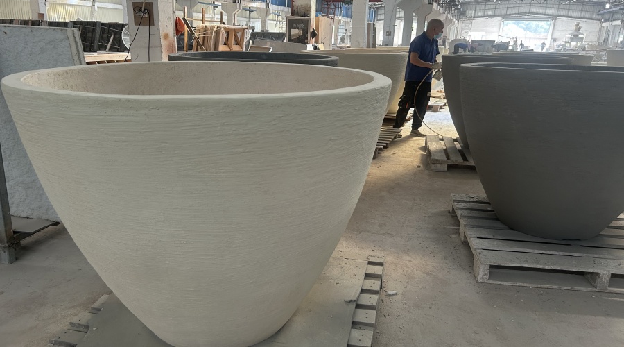 出口GRC花盆花箱工程案例 出口GRC花盆花箱工程案例