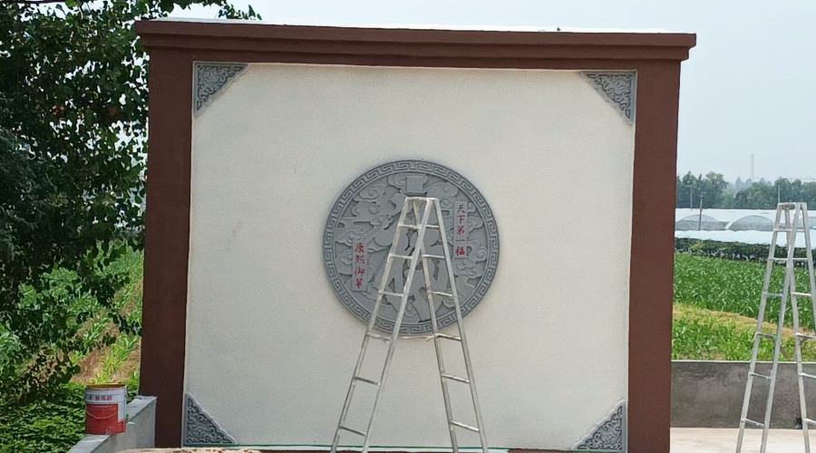 山東私人別墅發(fā)泡陶瓷浮雕造型工程案例