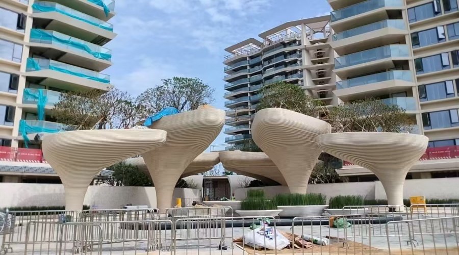 海南三亞海棠灣景觀GRC柱子造型工程案例