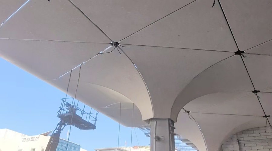 福建紫陽公館水磨石UHPC柱子造型工程