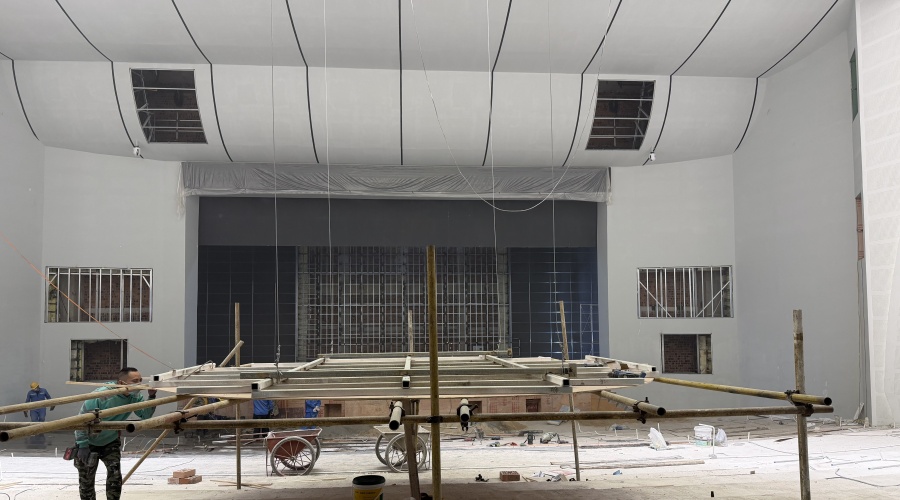 報告廳GRG吊頂墻面造型